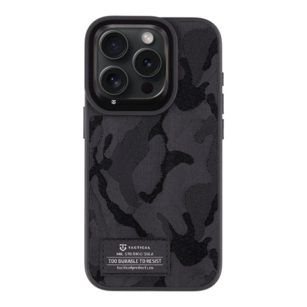 Tactical Camo Troop Kryt pro Apple iPhone 15 Pro Black, 57983115925
