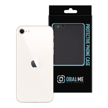OBAL:ME Matte TPU Kryt pro Apple iPhone 7/8/SE2020/SE2022 Black, 57983117510