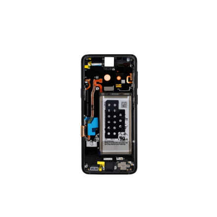 LCD display + Dotyk + Přední kryt + Baterie Samsung G960 Galaxy S9 Black (Service Pack), GH82-15994A