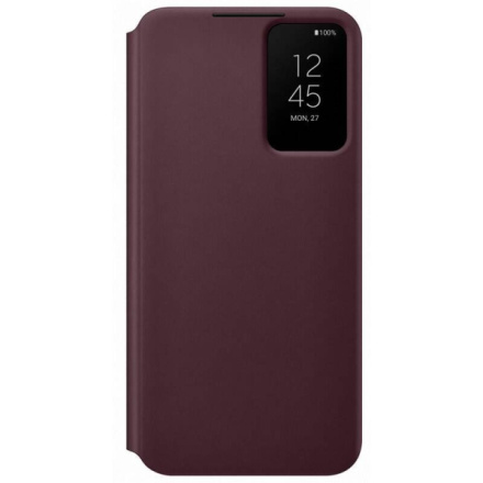 EF-ZS906CEE Samsung Clear View Cover pro Galaxy S22+ Burgundy (Pošk. Balení), 57983120490