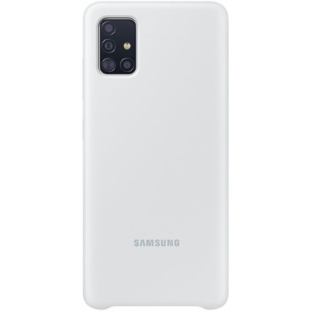 EF-PA715TSE Samsung Silikonový Kryt pro Galaxy A71 Silver, 2450671