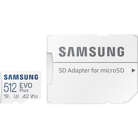 microSDXC 512GB EVO Plus Samsung Class 10 vč. Adapteru, MB-MC512KA/EU
