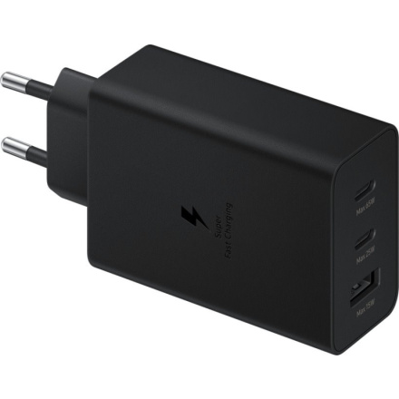 EP-T6530NBE Samsung Trio (2xUSB-C,1xUSB-A) 65W Cestovní nabíječka Black, EP-T6530NBEGEU