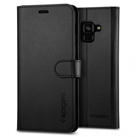 Spigen Wallet S for Galaxy Samsung A8 2018 Black (EU Blister), 2440203