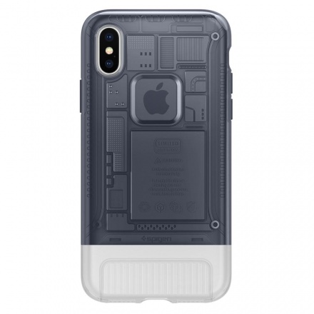 Spigen Classic C1 Cover pro iPhone X/XS Graphite (EU Blister), 2440033