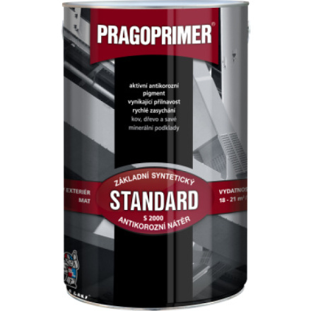 Pragoprimer Standard S2000 základní barva na kov, 0100 bílá, 4 l