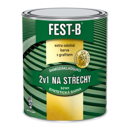 FEST-B S2141, antikorozní nátěr na železo, 0101 světle šedý, 800 g