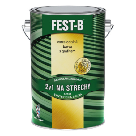 FEST-B S2141, antikorozní nátěr na železo, 0111 šedý, 5 kg