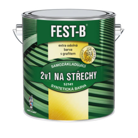 FEST-B S2141, antikorozní nátěr na železo, 0540 zelený, 2,5 kg