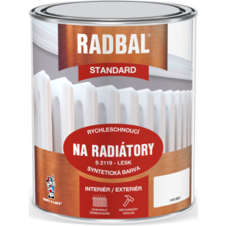 Radbal Standard S2119 barva na radiátory, bílá, 0,6 l