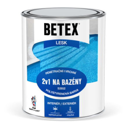 Betex s2852 2v1 základní i vrchní barva na bazény 440 tmavě modrá, 1 kg