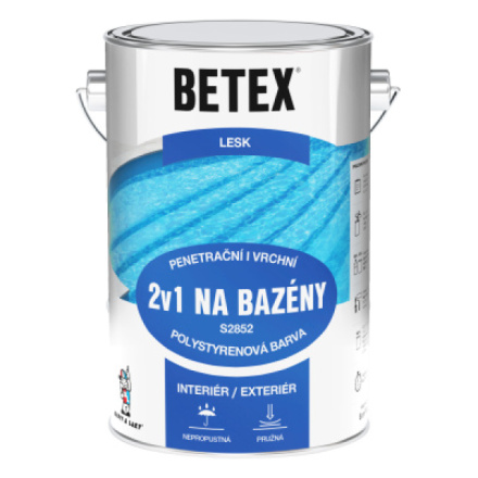 Betex s2852 2v1 základní i vrchní barva na bazény 0440 tmavě modrá, 4 kg