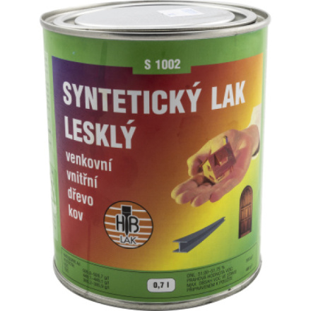 HB-Lak S1002 Lesk, transparentní univerzální syntetický lak, lesklý, 700 ml