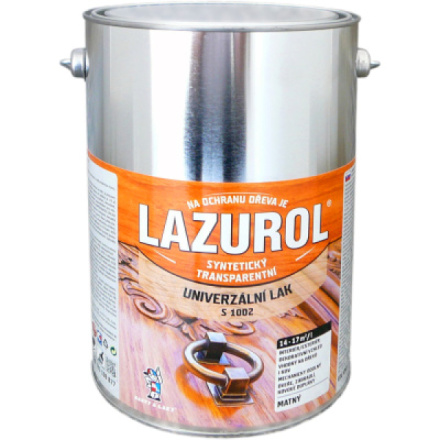 Lazurol S1002 mat, lak na kov a dřevo, bezbarvý, 4 l