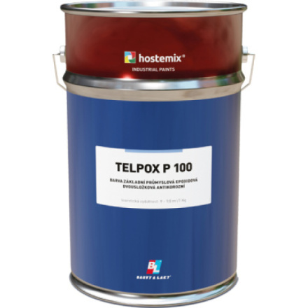 Barvy a laky Hostivař Telpox P 100 základní průmyslová dvousložková barva na kov, 0110 šedá, 10 kg