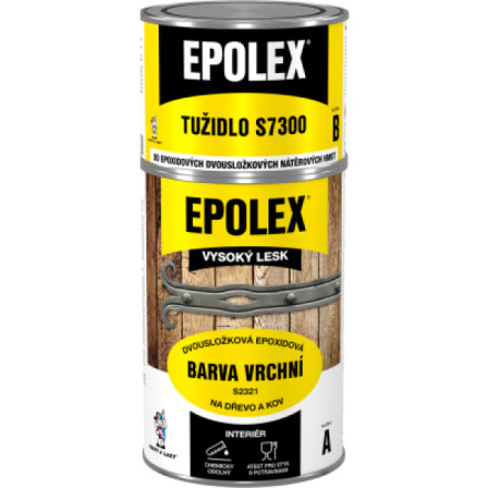 EPOLEX BARVA VRCHNÍ S2321 epoxidová dvousložková  na dřevo, kov, zdivo, 1000 bílá, 700 g + tužidlo 240 g