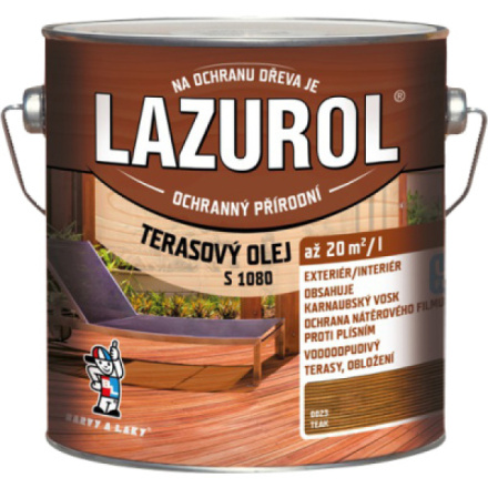 Lazurol s1080 terasový olej teak, 2,5 l