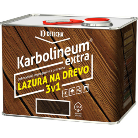 Detecha Karbolineum Extra 3v1 barva na dřevo, palisandr, 3,5 kg