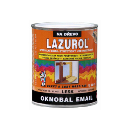 Lazurol Oknobal Email U2015 lesk vrchní barva na okna 1000 bílá, 600 ml