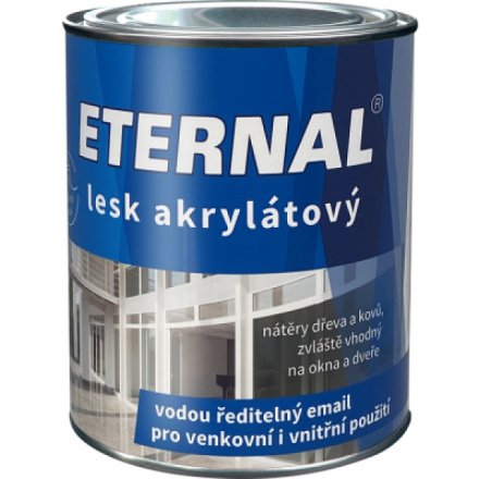 Eternal lesk akrylátový vrchní barva na dřevo a kov, Ral 9003 bílá, 700 g