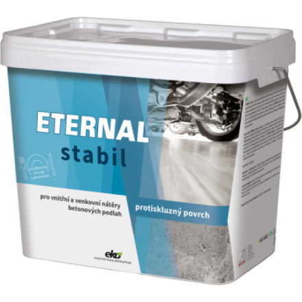Eternal Stabil protiskluzová barva na betonové podlahy a dlažbu, tmavě šedá, 10 kg