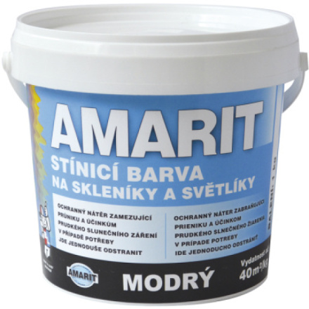 Amarit stínící barva na skleníky a světlíky, 1 kg modrá