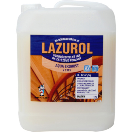 Lazurol Aqua Ekohost mat V1305 podlahový lak, 5 kg