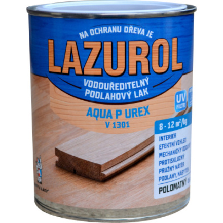 Lazurol Aqua P UREX V1301 polomat odolný lak na dřevo bezbarvý, 600 g
