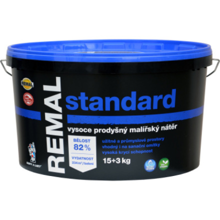 REMAL Standard vysoce prodyšná barva na zeď, 15+3 kg
