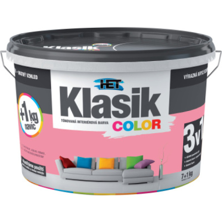 Het Klasik Color malířská barva, 0837 růžový, 7+1 kg