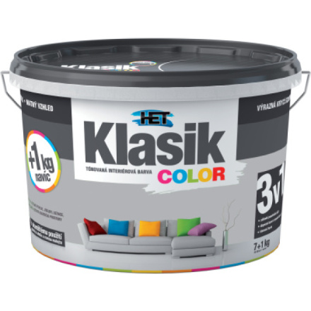 Het Klasik Color malířská barva, 0147 šedá, 7+1 kg