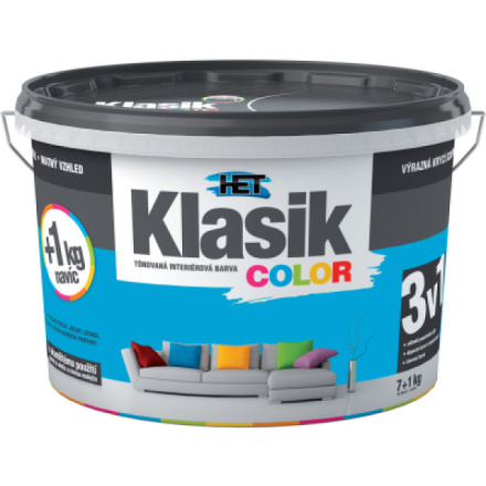 Het Klasik Color malířská barva, 0417 modrá, 7+1 kg