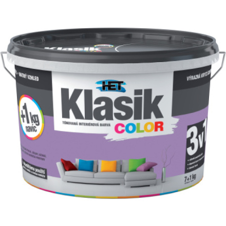 Het Klasik Color malířská barva, 0347 fialová, 7+1 kg