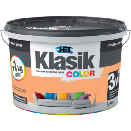 Het Klasic Color malířská barva, 0777 meruňka, 7+1 kg