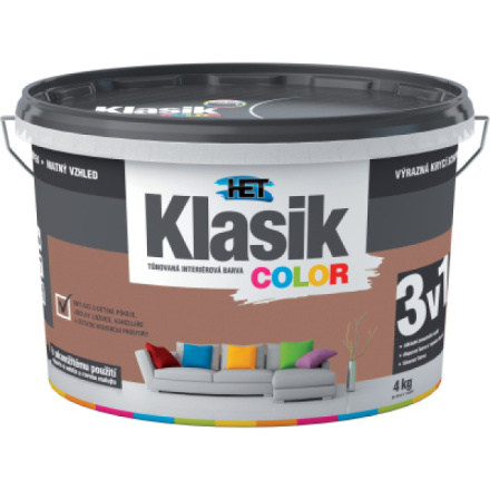 Het Klasik Color malířská barva, 0277 hnědý, 4 kg