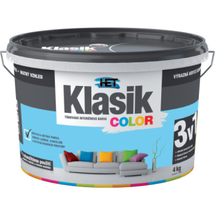 Het Klasik Color malířská barva, 0407 modrý blankytný, 4 kg