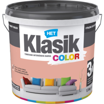 Het Klasic Color malířská barva, 0828 lososová, 1,5 kg