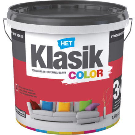 Het Klasik Color malířská barva, 0847 červená, 1,5 kg