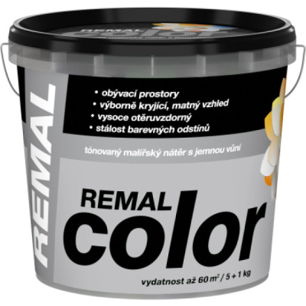 REMAL Color malířská barva na zeď Platina, 5+1 kg