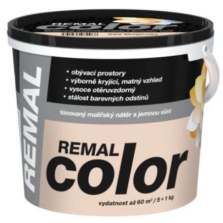 REMAL Color malířská barva na zeď 270 Cappuccino, 5 + 1 kg