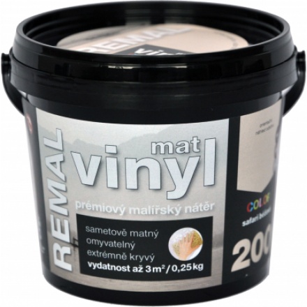 REMAL Vinyl Color mat omyvatelná barva na zeď, 200 safari béžová, 250 g
