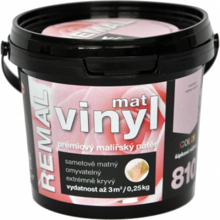 REMAL Vinyl Color mat omyvatelná barva na zeď, 810 šípkově růžová, 250 g