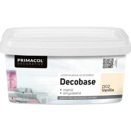 Primacol Decorative Decobase omyvatelná malířská barva, D02 vanilla, 1 l
