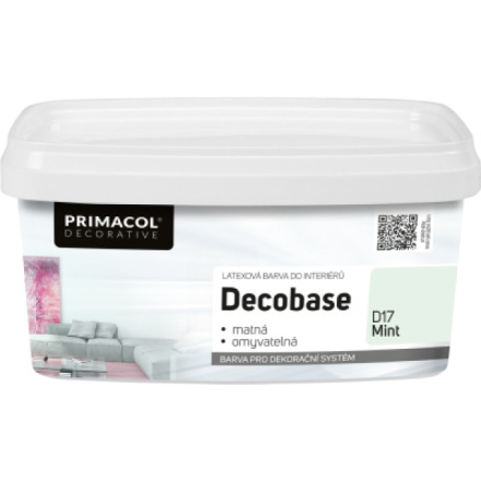 Primacol Decorative Decobase omyvatelná malířská barva, D17 Mint, 1 l
