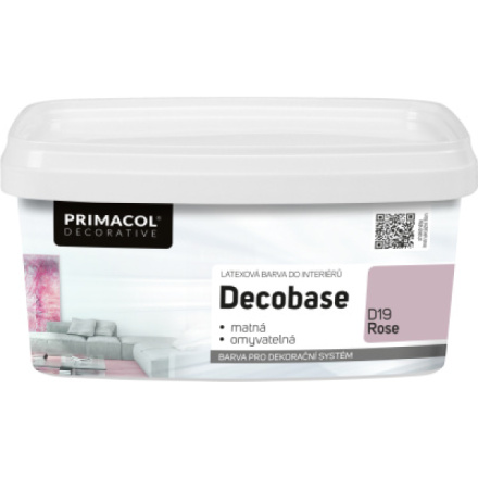 Primacol Decorative Decobase omyvatelná malířská barva, D19 Rose, 1 l
