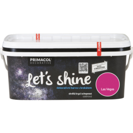 Primacol Decorative Lets Shine dekorativní barva s brokátem, Las Vegas, 2 l