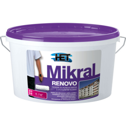Het Mikral Renovo Active fasádní barva proti plísním a řasám, 12 kg