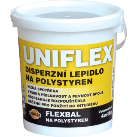 Uniflex Flexbal V7510L disperzní lepidlo na polystyren, 1 kg