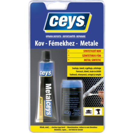Ceys Kov oprava defektu syntetický kov, tmel, 40 ml + 40 g