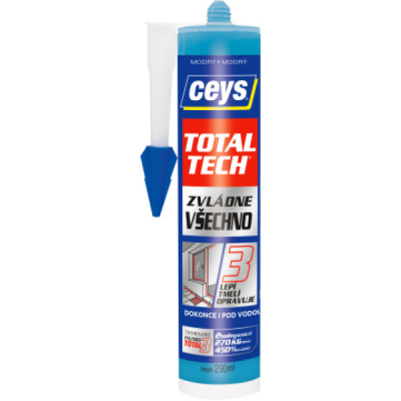 Ceys Total Tech univerzální lepidlo a tmel, modrý, 290 ml